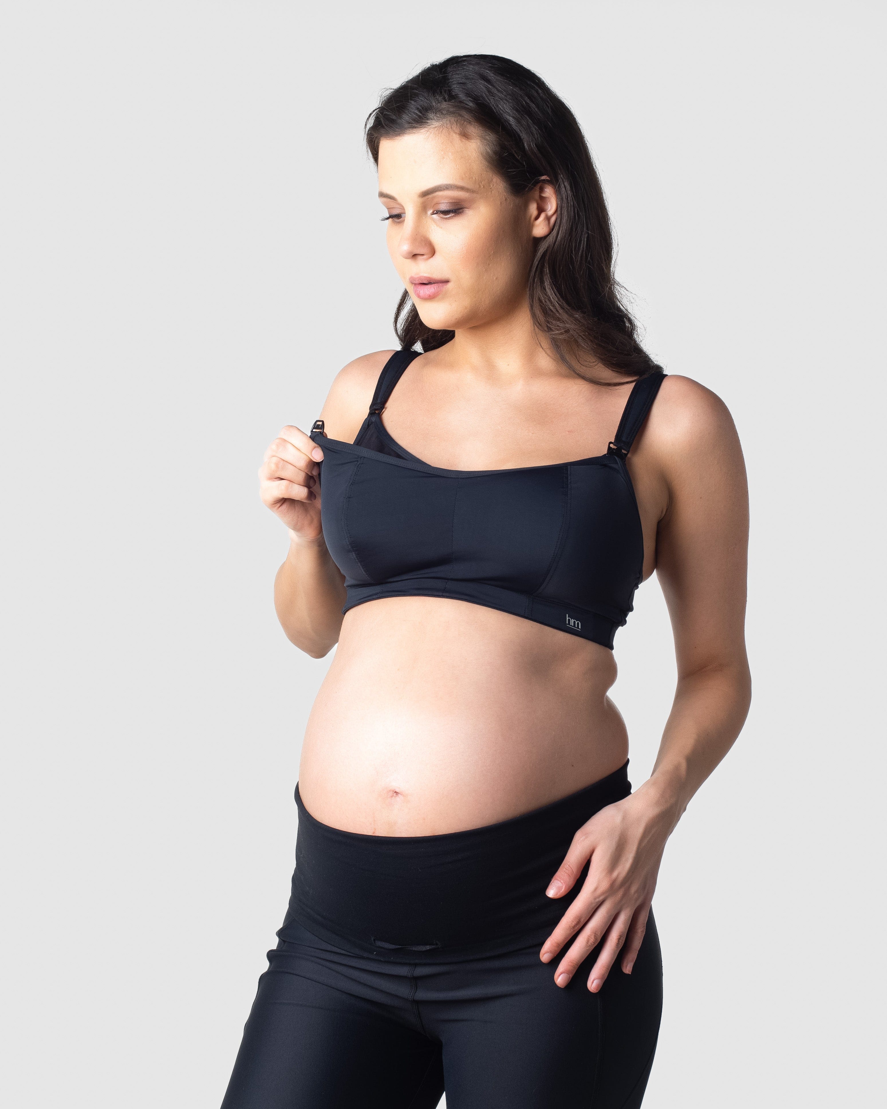High Impact Maternity and Feeding Sports Bra Black