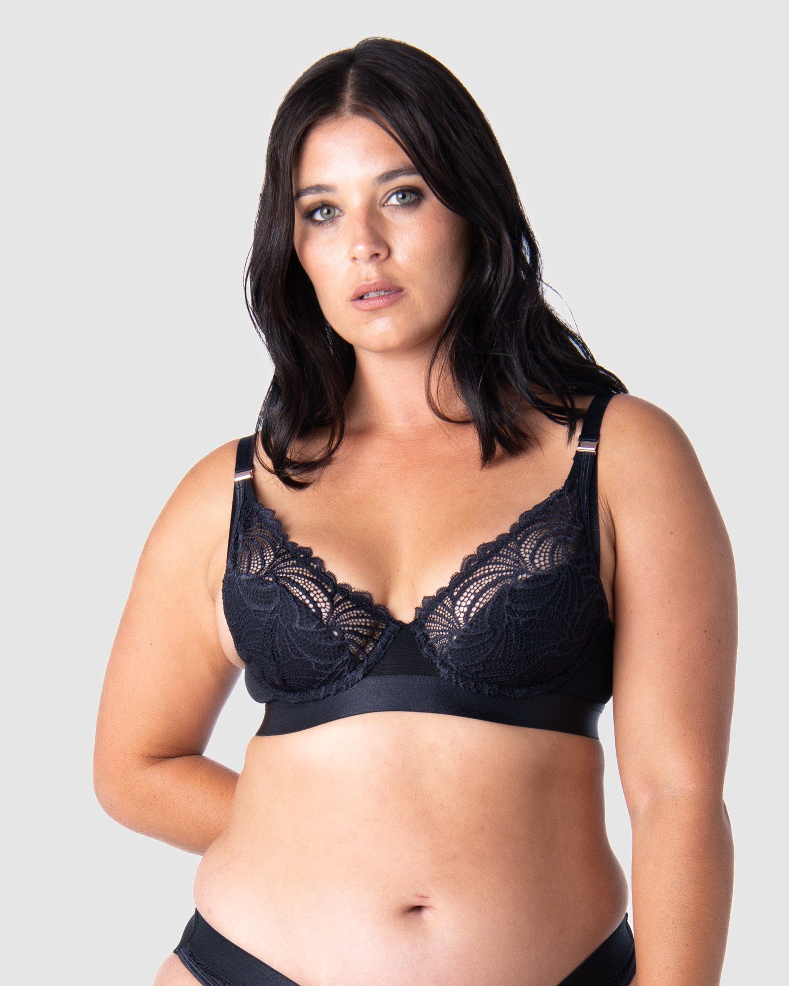 What is Plus Size Seductive Black Lace Sexy Open Bust Bra and