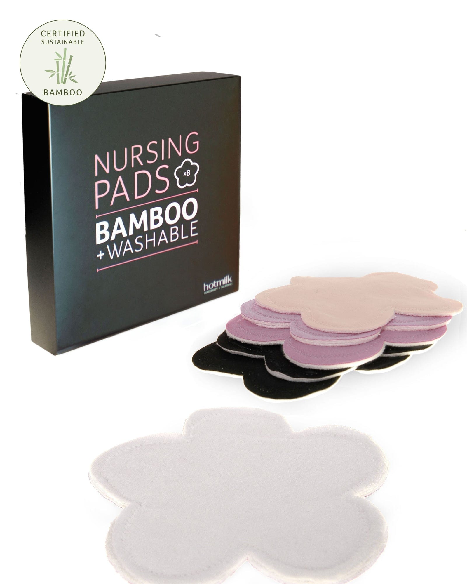 Bamboo Nursing Pads | 3 Pack Rosewood Botanical