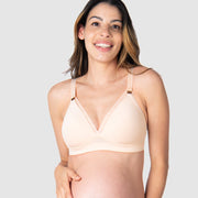 Hotmilk Heroine Maternity Wire-Free Bralette - Shell Pink - Curvy