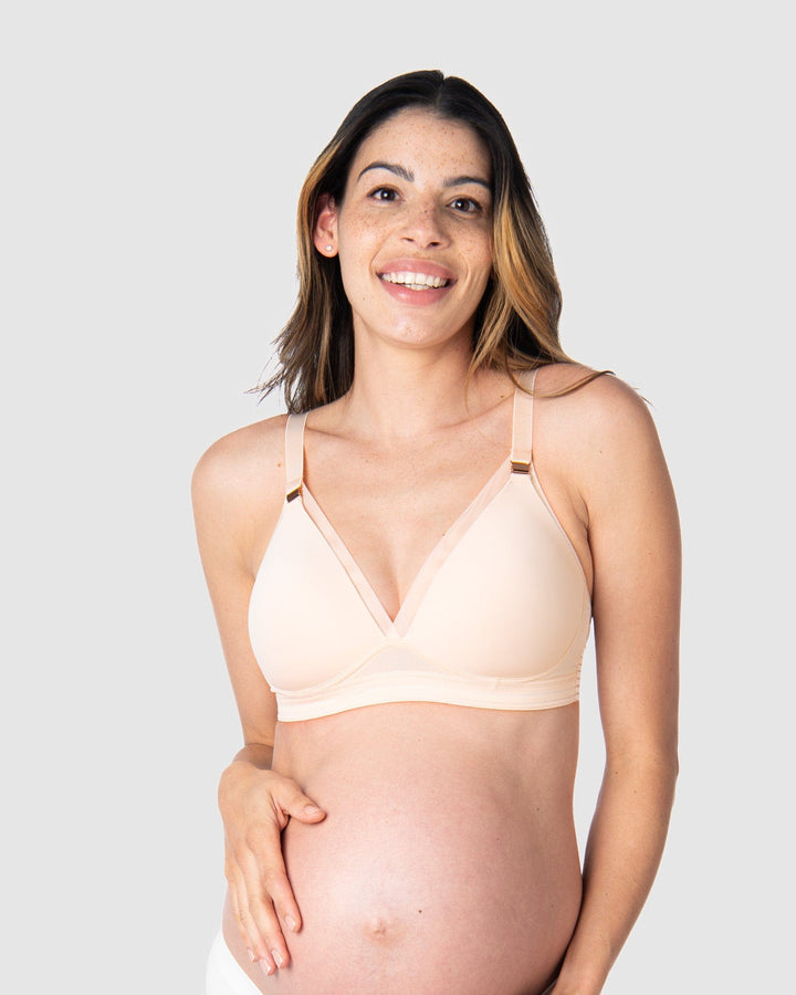 Mylo Care Maternity/Nursing Light Padded Bra with Free Bra Extender for  Pregnancy and Breastfeeding (B