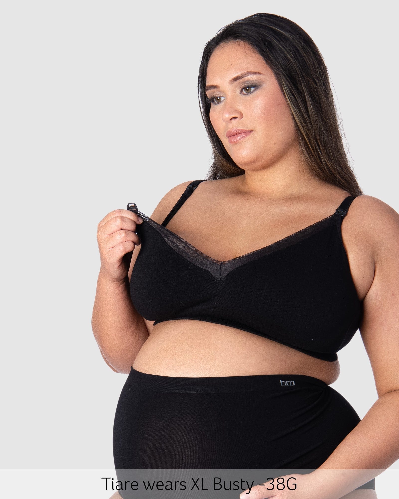 Nursing Clip featured on Caress Bamboo Wirefree Nursing Bra in Black