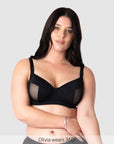 Enlighten Nursing Bra with Flexi Underwire in Black