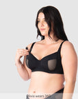 Nursing clip featured on Enlighten Nursing Bra with Flexi Underwire in Black