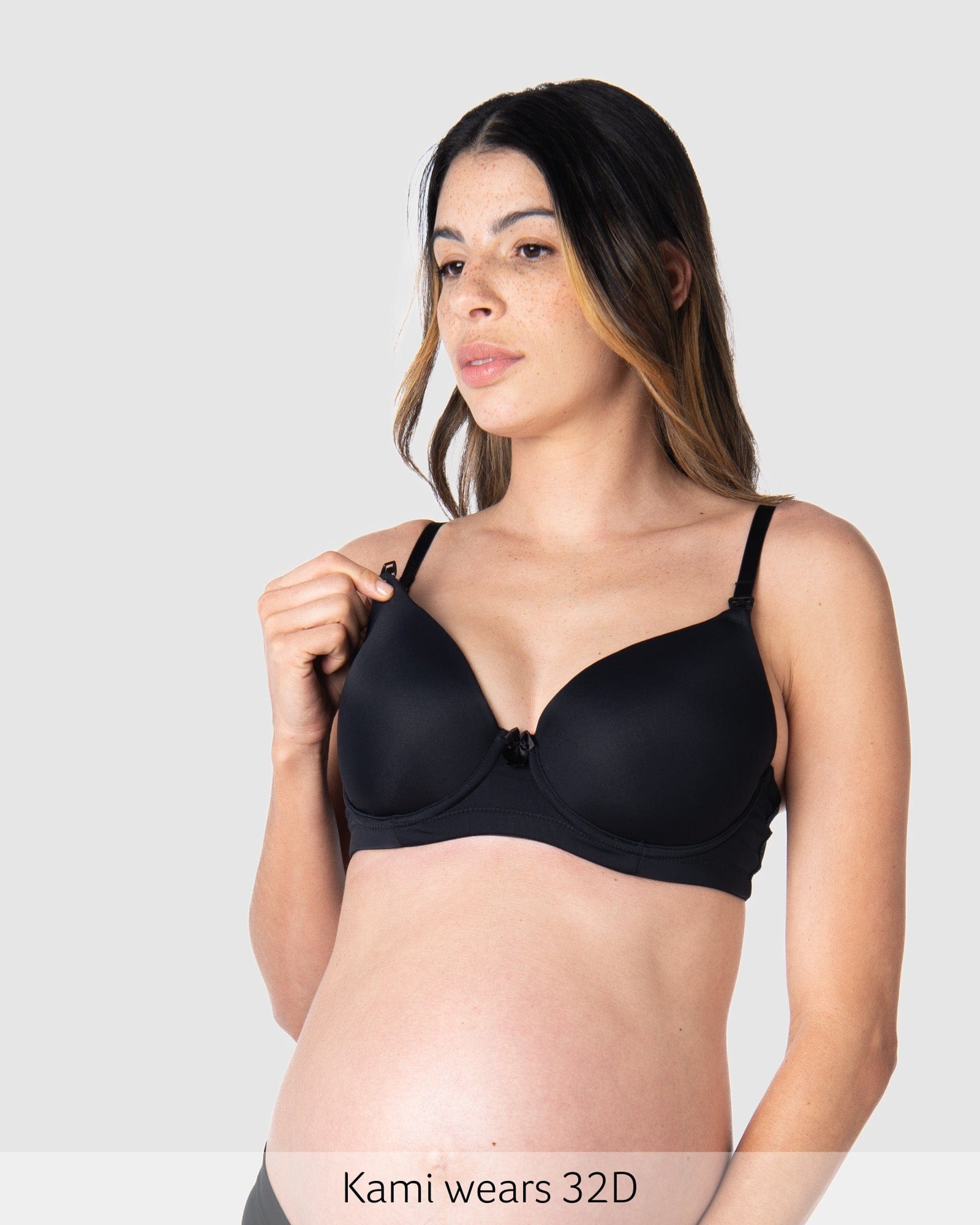 Nursing Clip feature of Forever Yours Flexiwire Contour Nursing Bra in Black