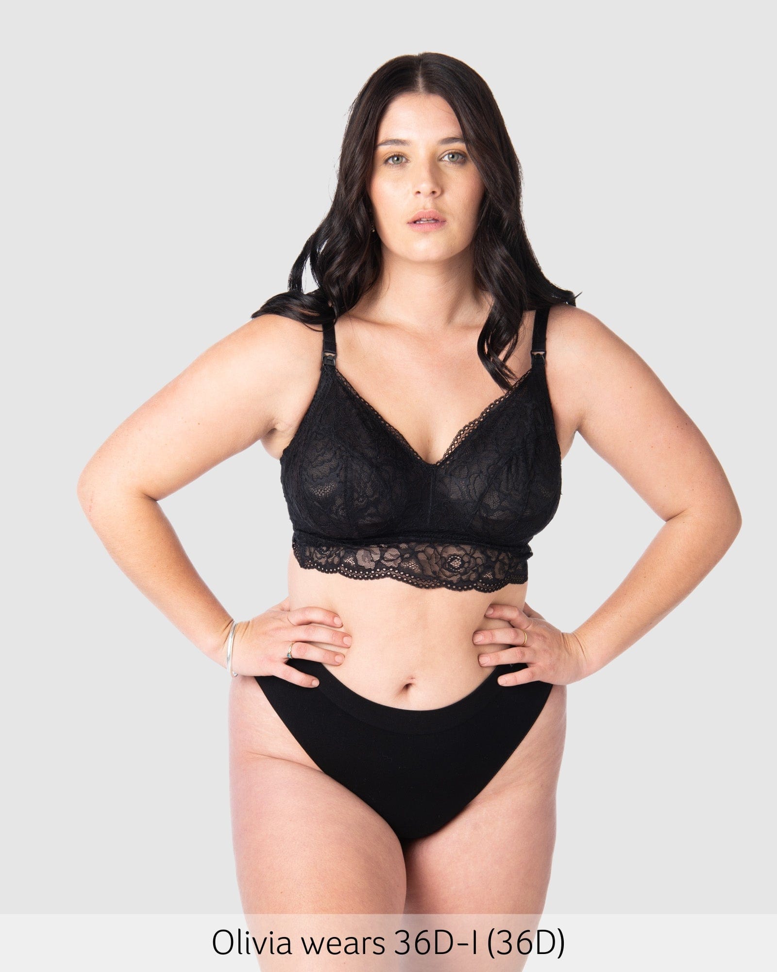 Heroine Wirefree Nursing Bralette in Black