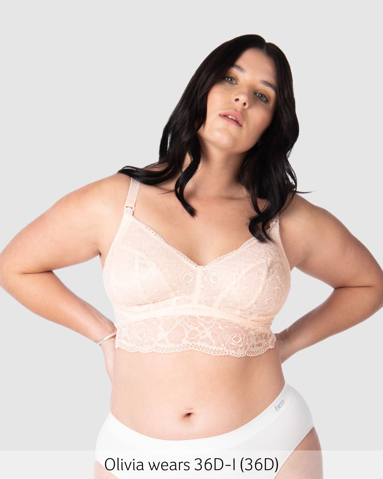 Heroine Wirefree Nursing Bralette in Shell