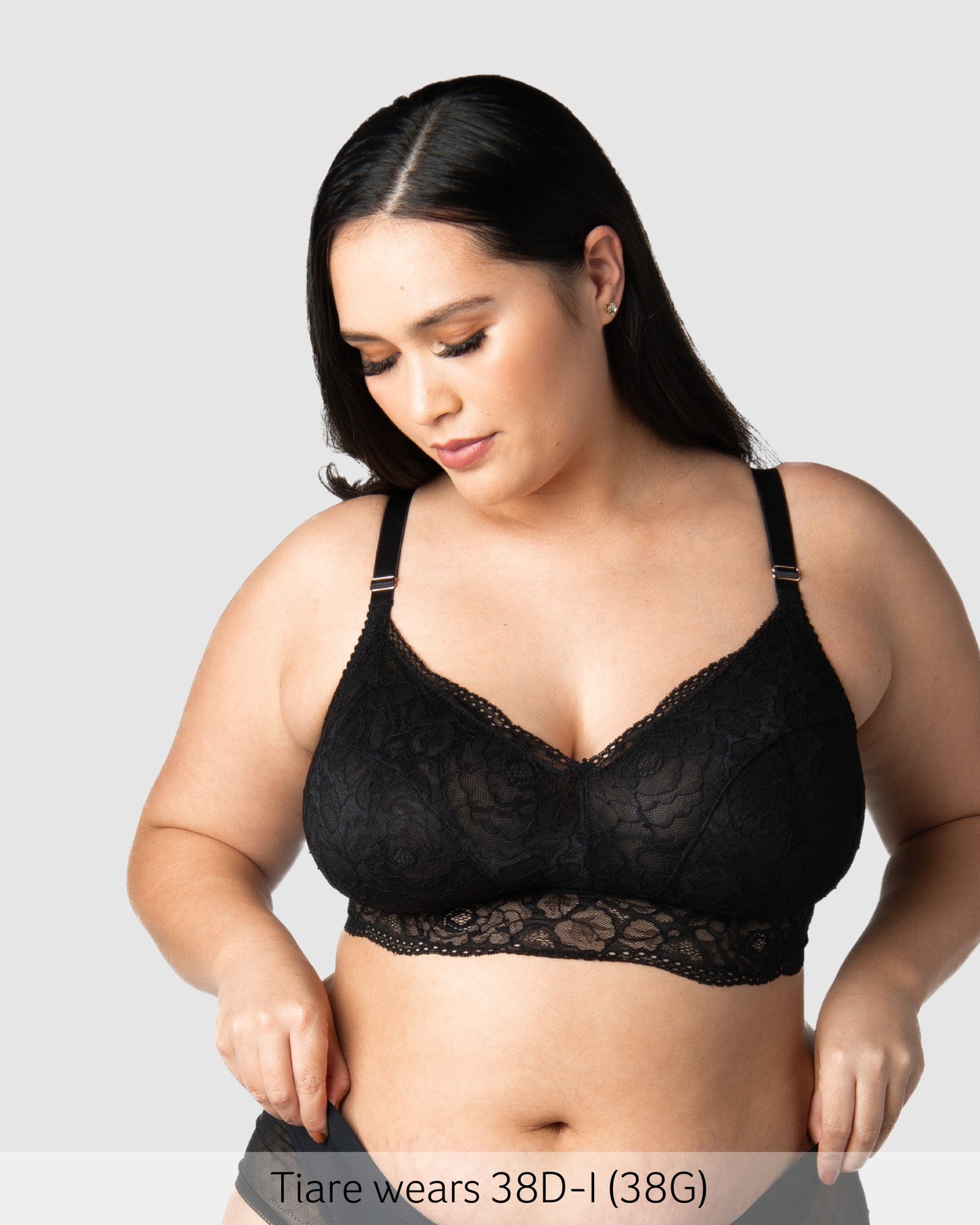 Heroine Wirefree Maternity Bralette in Black