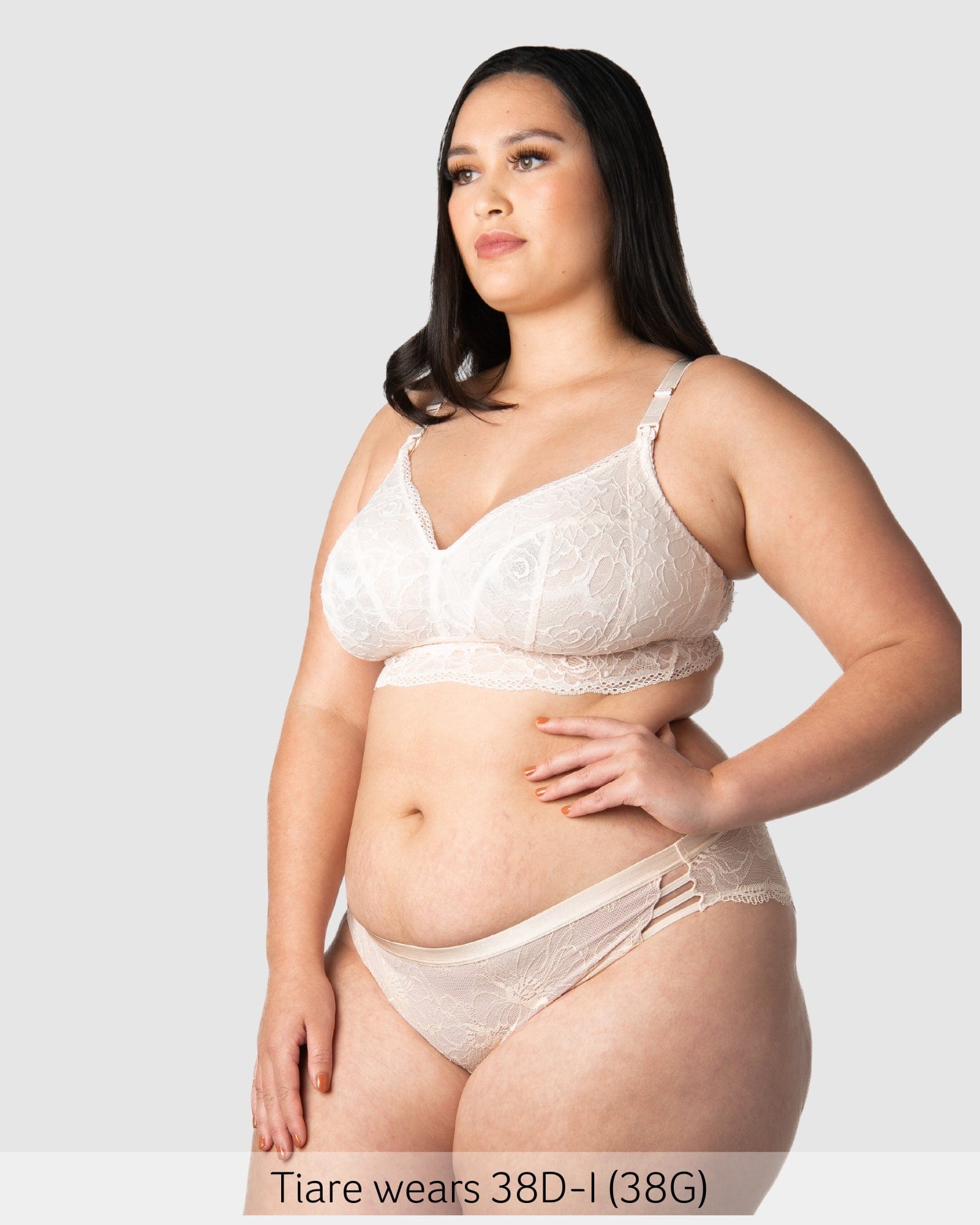 Heroine Wirefree Nursing Bralette in Shell