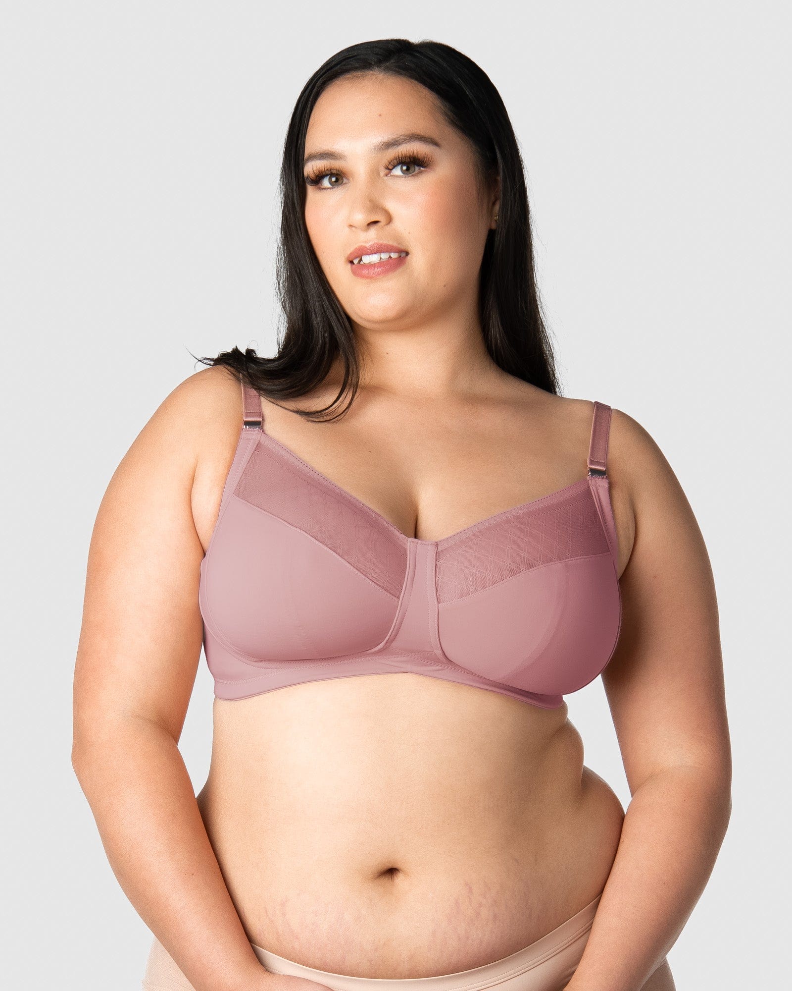 HOTMILK COM LUNAR ECLIPSE ANTIQUE ROSE NURSING BREASTFEEDING MATERNITY BRA - WIREFREE