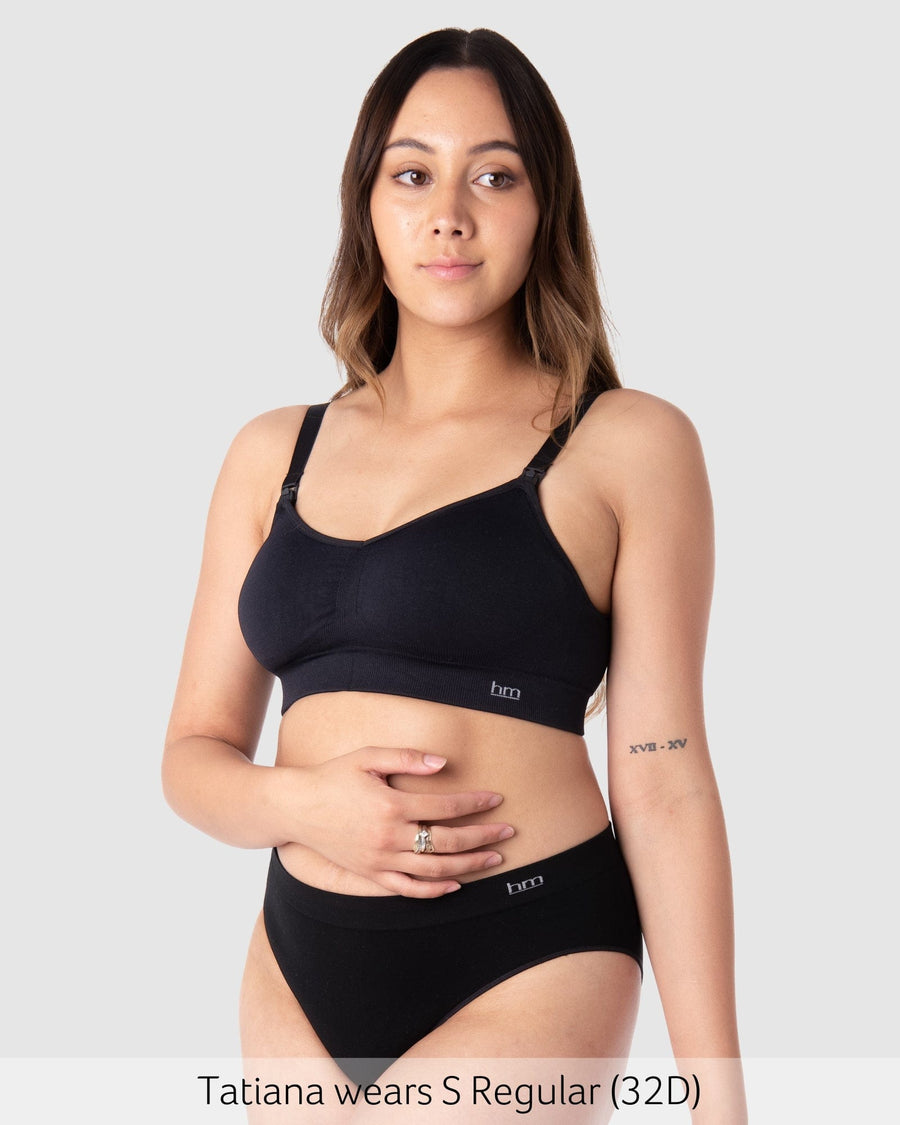 My Necessity Wirefree Nursing Bra in Black 