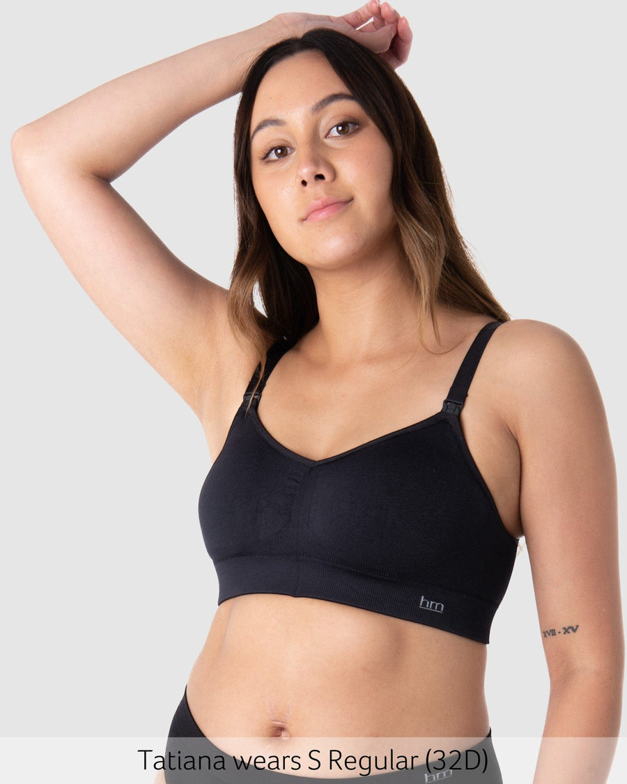 My Necessity Wirefree Nursing Bra in Black 