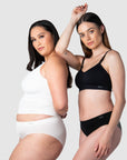 MY NECESSITY SEAMLESS BLACK & IVORY BIKINI BRIEF - 2 PK