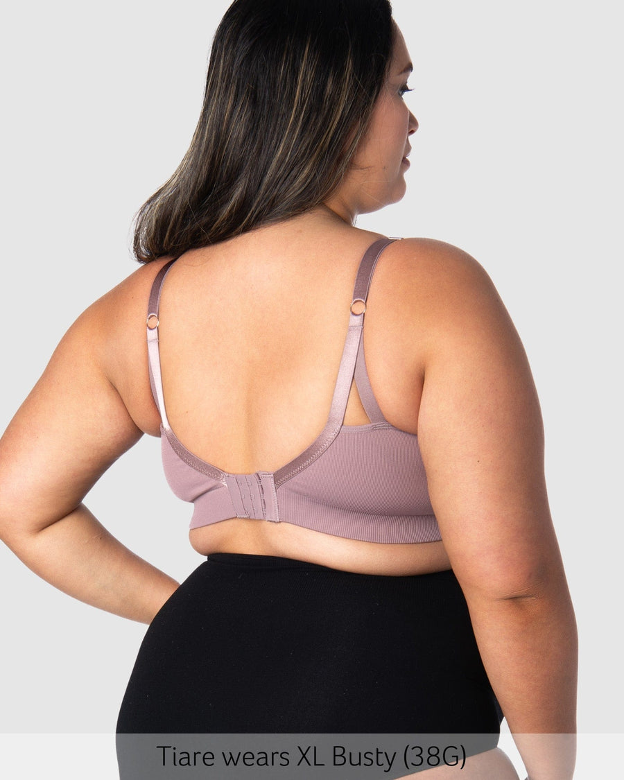 Back of My Necessity Wirefree Nursing Bra in Twilight