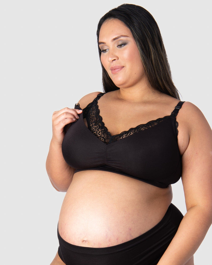 Bralux Women's Sangam Black Color Maternity Bra (32B)