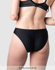 Back of Show Off Maternity Brief in Black