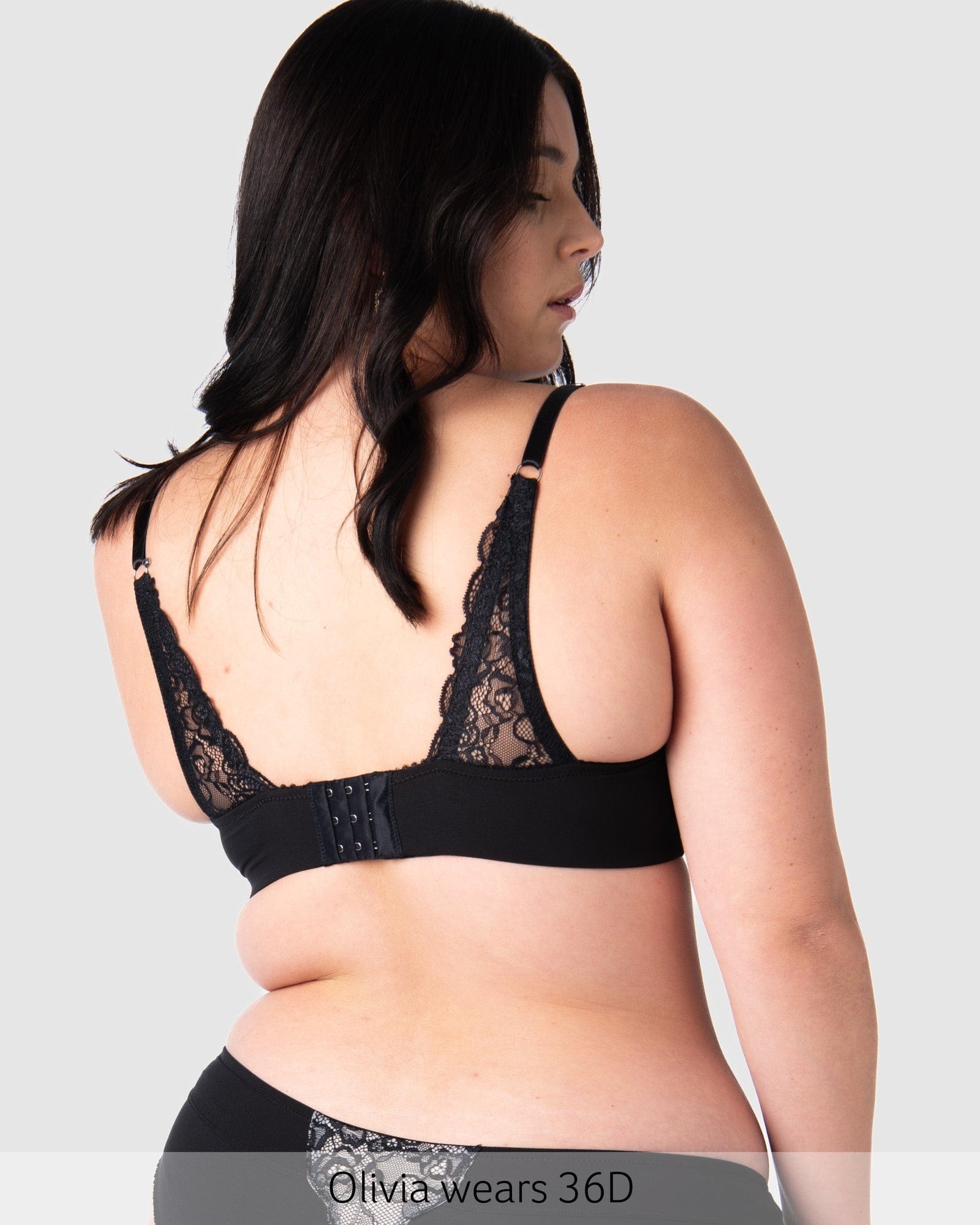 Temptation Lace Nursing Bra - Black