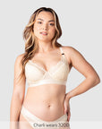 Warrior Plunge Nursing Bra - Ivory