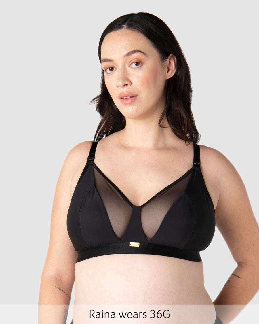 Flawless Wirefree Nursing Bra - Black