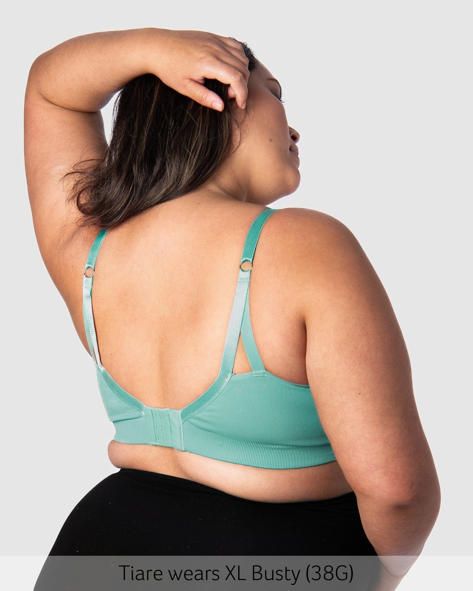 Back on My Necessity Multifit Sleep Nursing Bra in Jade