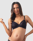 HEROINE LACE BLACK NURSING BRA - FLEXI UNDERWIRE