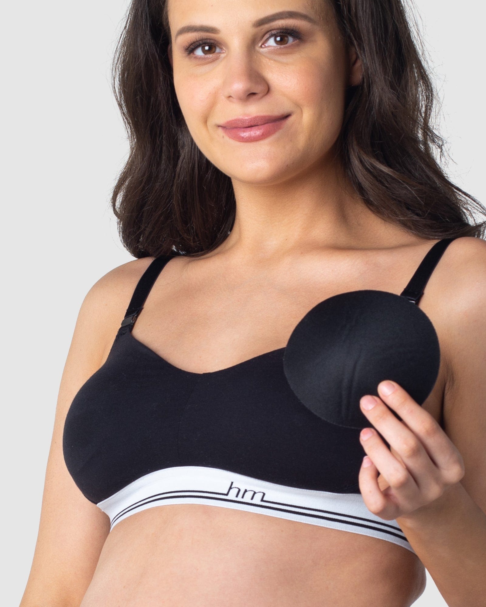 Icon Cotton Nursing Bra - Black