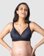 HOTMILK US AMBITION T-SHIRT ONYX CONTOUR NURSING MATERNITY BRA - WIREFREE