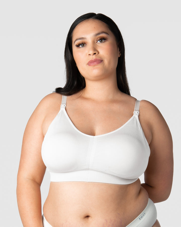 Bra model 1381 big breastfeeding stiffened Color: white, Size: 90G