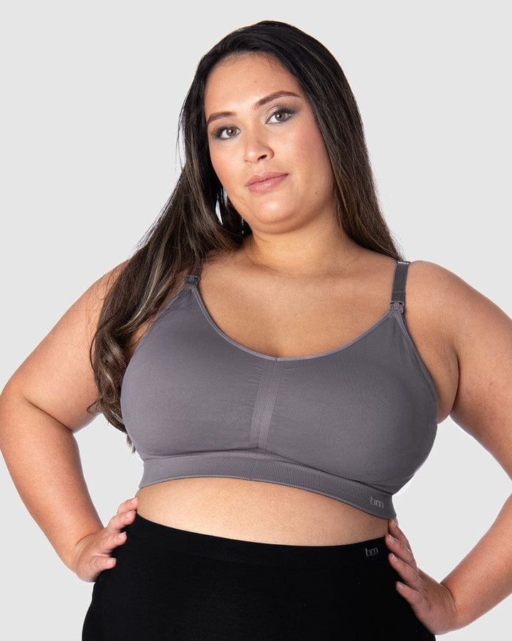 Plus Size Maternity Nursing Bra Breathable Thin Cup Wirefree